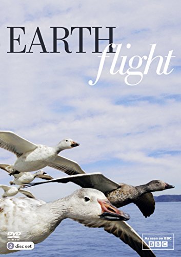 DVD cover for “Earthflight” featuring geese in flight against a blue sky.