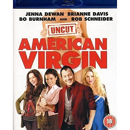 American Virgin" Blu-ray cover featuring cast members and red title text.