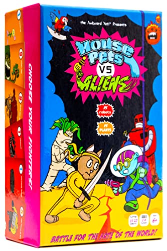 The Awkward Yeti Presents: House Pets vs Aliens | A Fun Family Friendly Board Game | Strategic, Fast Paced & Freaking Fun Game | Kids Ages 6+