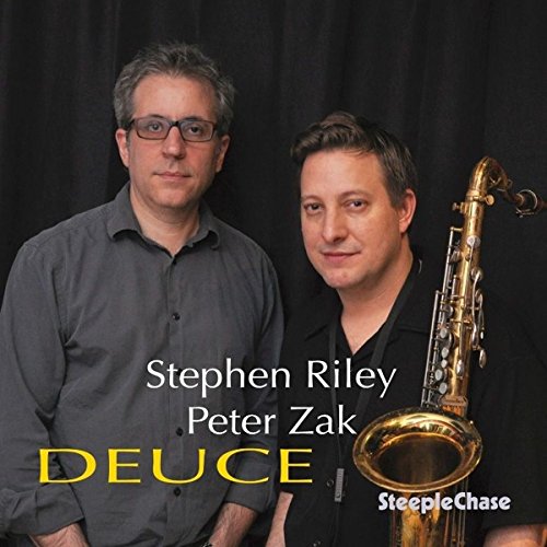CD cover featuring two men and a saxophone, titled "Deuce".