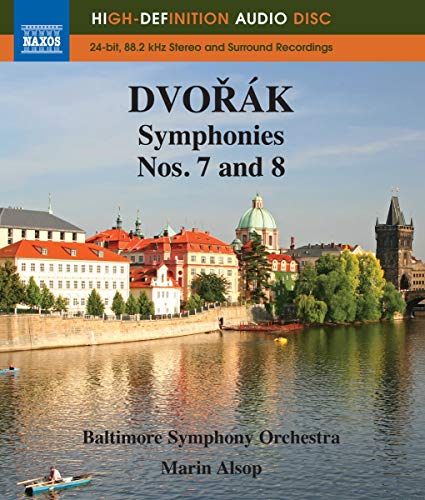 Album cover for Dvorak Symphonies 7 and 8 featuring a view of Prague.