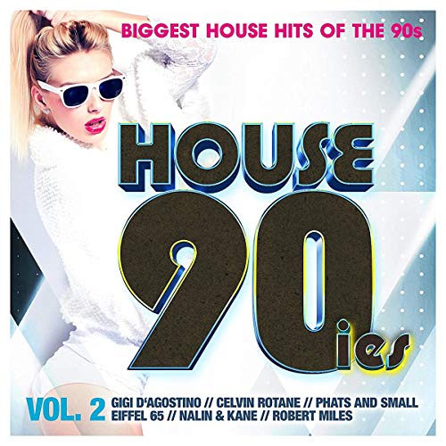 CD cover for "House 90ies Vol. 2" with a woman in sunglasses.