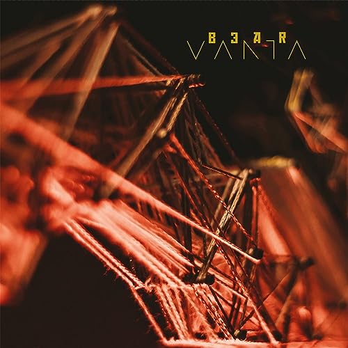 CD cover for Bear’s “Vanta” featuring abstract, tangled red string art.