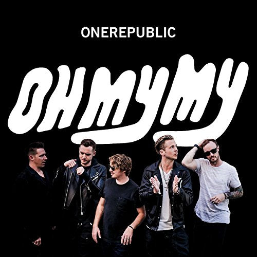 OneRepublic album cover with band photo and white, stylized title text.
