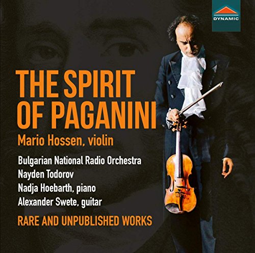 CD cover with a man holding a violin, titled "The Spirit of Paganini".