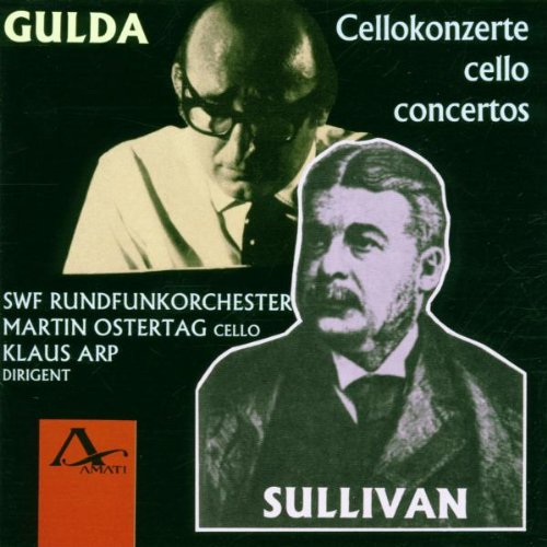 CD cover featuring black and white portraits of two men, Gulda and Sullivan.