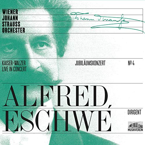 CD cover: portrait of Alfred Eschwe, conductor, with musical notation.