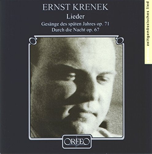 "CD cover with a black background and a black-and-white portrait of a man."