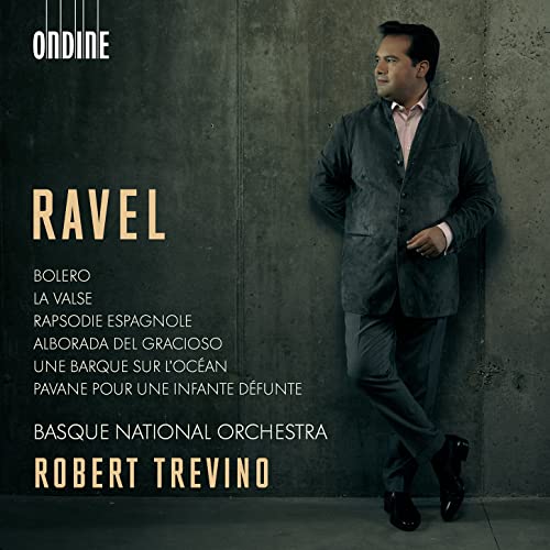 CD cover featuring conductor Robert Trevino and "Ravel" text.