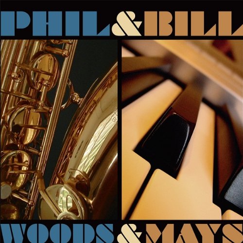 "CD cover featuring a saxophone and piano keys with artist names."
