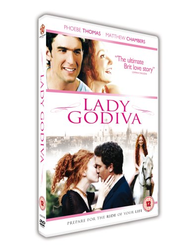 DVD case for "Lady Godiva" with romantic couple images and pink title text.