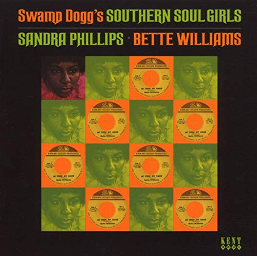 CD cover featuring repeating portraits of Black female singers in green and orange.