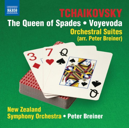 CD cover for Tchaikovsky’s “Queen of Spades” featuring playing cards.
