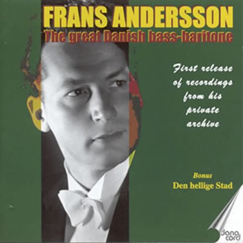 CD cover featuring a portrait of opera singer Frans Andersson.