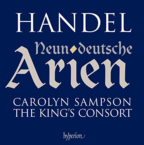Dark blue album cover with white text, featuring "Handel" and "Arien" prominently.