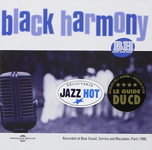 CD cover: "Black Harmony - Party With Jesus" featuring a vintage microphone.