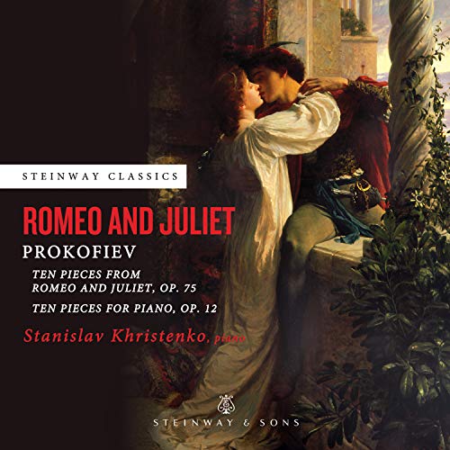 CD cover: Romeo and Juliet painting, text by Prokofiev and Khristenko.