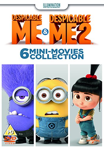 "DVD cover featuring three cartoon characters from Despicable Me."