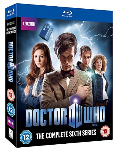 "Blu-ray case for 'Doctor Who: The Complete Sixth Series' featuring the Eleventh Doctor."