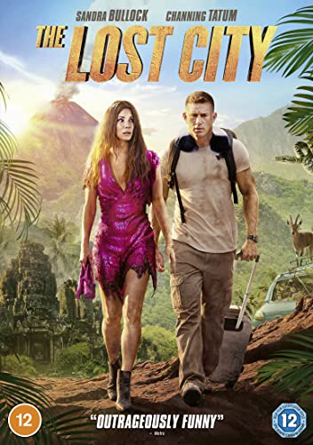 DVD cover for "The Lost City" featuring Sandra Bullock and Channing Tatum.
