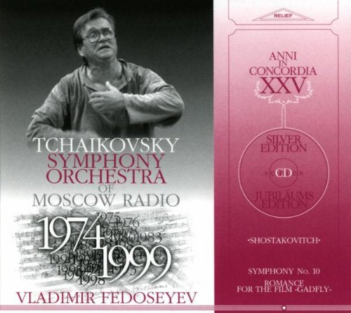 CD cover featuring Vladimir Fedoseyev and text on a red and white gradient background.