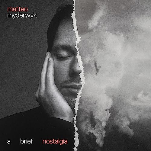CD cover: split image of a man’s face and cloudy sky.
