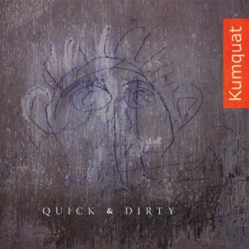 "Album cover with abstract face drawing on a dark, textured background, titled 'Quick & Dirty'."