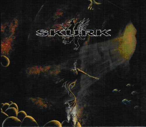 CD cover for Skurk’s “Haxa” featuring dark fantasy imagery and figures.