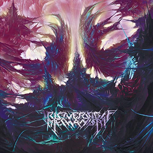 Album cover for "Irreversible Mechanism - Immersion" featuring abstract, dark, swirling imagery.