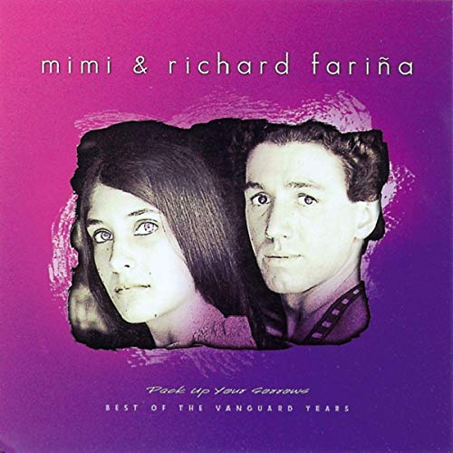 CD cover featuring black and white portraits of a man and woman on purple.