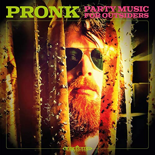 CD cover: Man with beard and sunglasses, surrounded by bees.