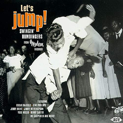 CD cover: black and white photo of dancers, text “Let’s Jump!” and artist names.