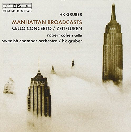 "CD cover with foggy Manhattan skyline and brown text listing the album details."