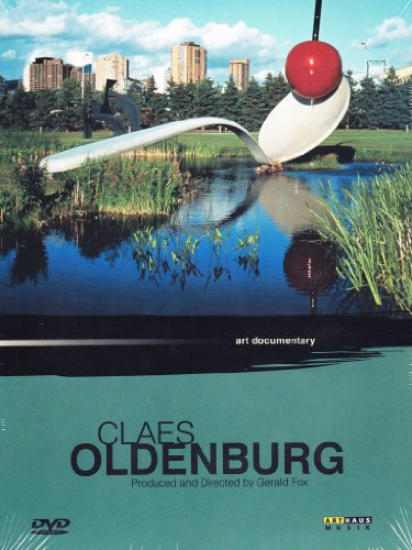 DVD cover featuring a large spoon sculpture with a red ball, near a pond.