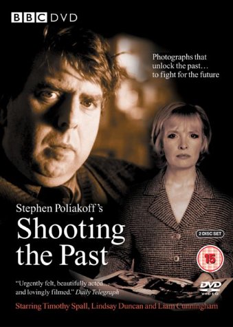 "Shooting the Past" DVD cover featuring a man and woman with serious expressions.