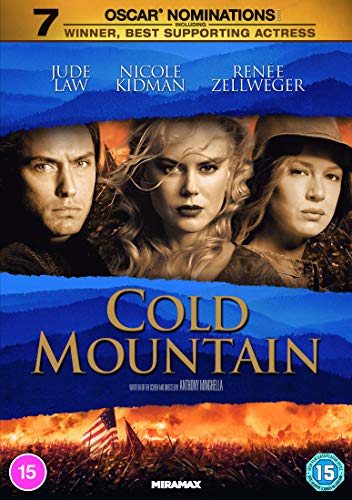 “Cold Mountain” DVD cover featuring Jude Law, Nicole Kidman, and Renée Zellweger.