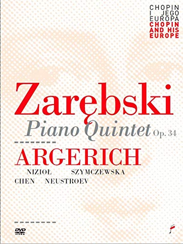 CD cover for Chopin’s Piano Quintet, featuring "Zarebski" in large red text.