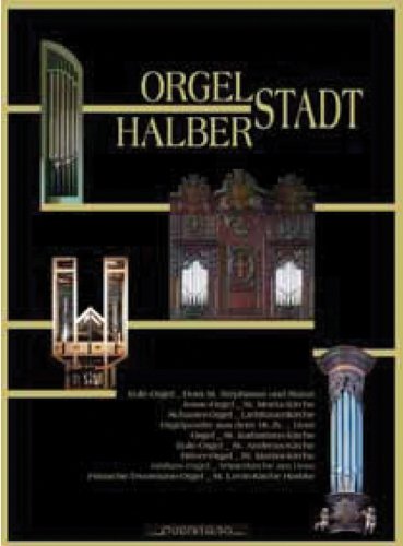 CD cover featuring images of ornate pipe organs, black background.