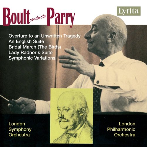 CD cover featuring a conductor and a sketched portrait of a man.