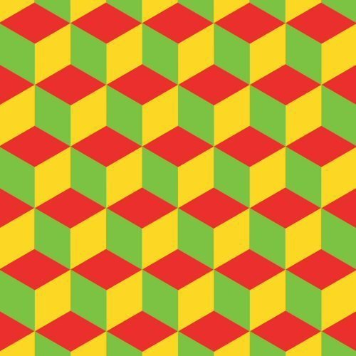 The image is a CD cover with a yellow label and 3D diamond pattern.
