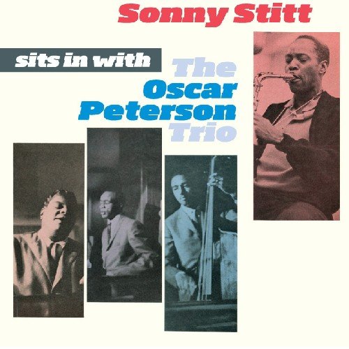 Album cover with four monochrome musician photos and text on a beige background.