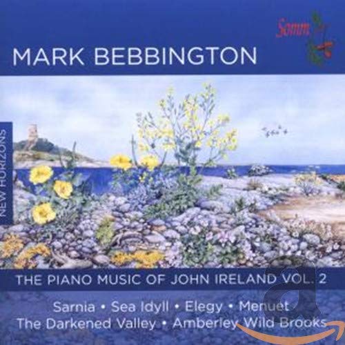 CD cover for Mark Bebbington’s Piano Music Vol. 2, featuring coastal scenery.