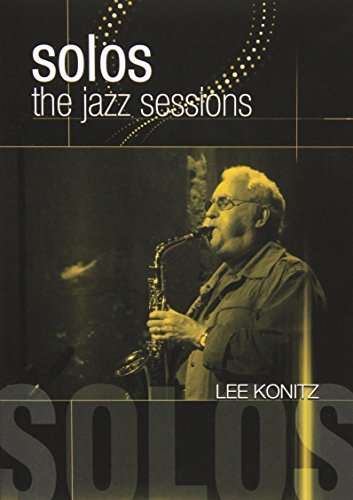 DVD cover featuring Lee Konitz playing saxophone, with "solos the jazz sessions" text.