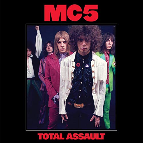 MC5 album cover featuring a band photo on a black background.