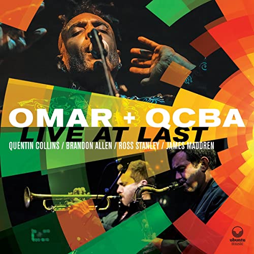 CD cover for "Omar & Qcba - Live At Last" featuring musicians.