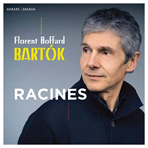 CD cover featuring pianist Florent Boffard and text “Bartók Racines”.
