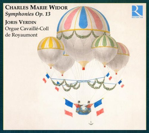 "Album cover featuring colorful hot air balloons with French flags, beige background."