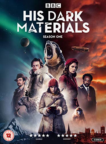 DVD cover art for His Dark Materials Season One featuring the cast and characters.
