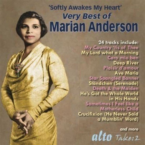 CD cover featuring a portrait of Marian Anderson, a classical singer.