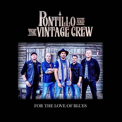 CD cover featuring band Pontillo And The Vintage Crew in front of a barn.